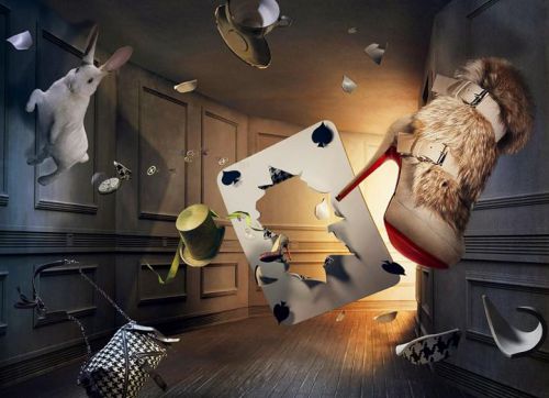 Реклама обуви от Christian Louboutin в стиле 
